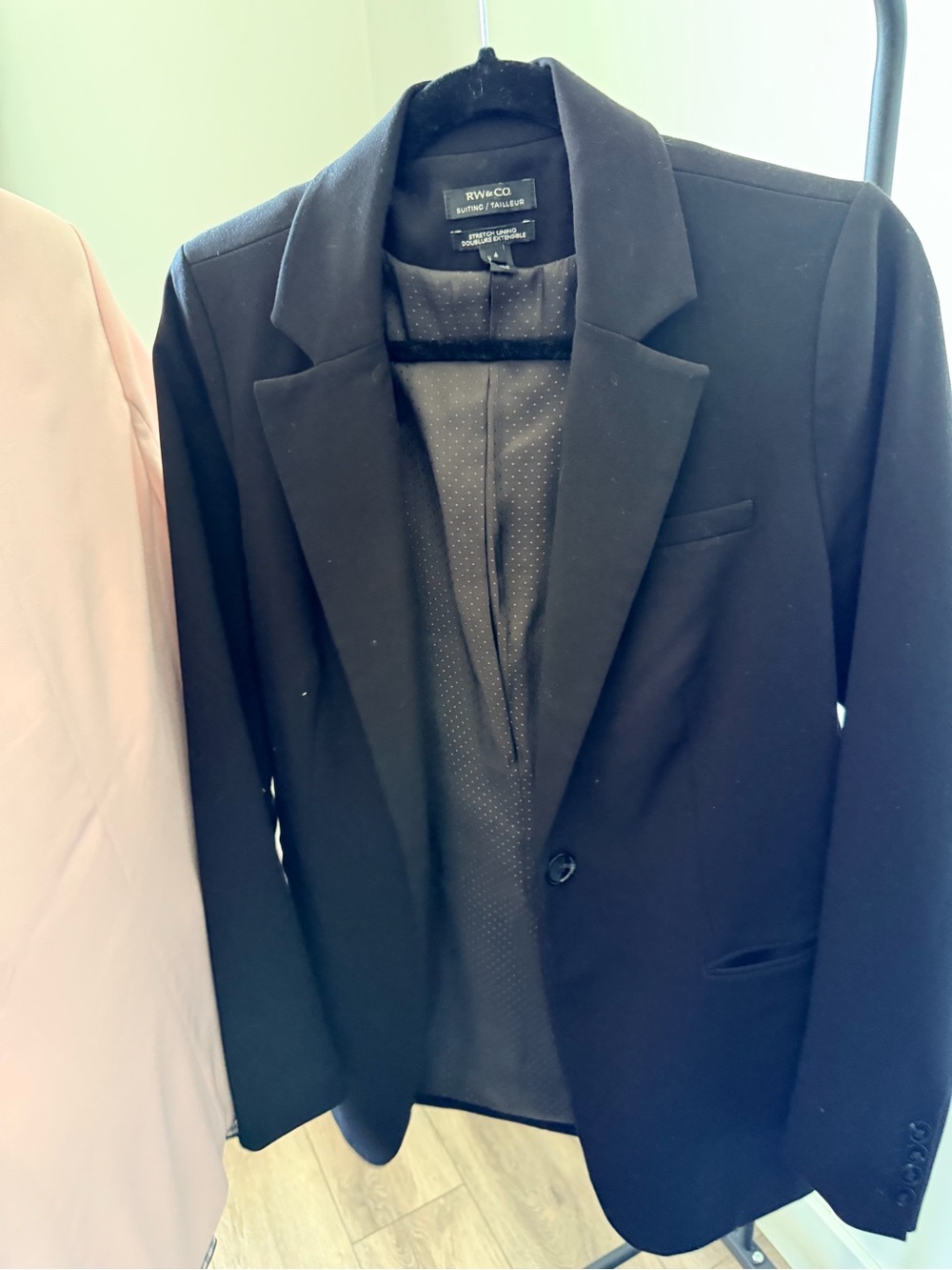 RW&CO. Black Single-Button Blazer